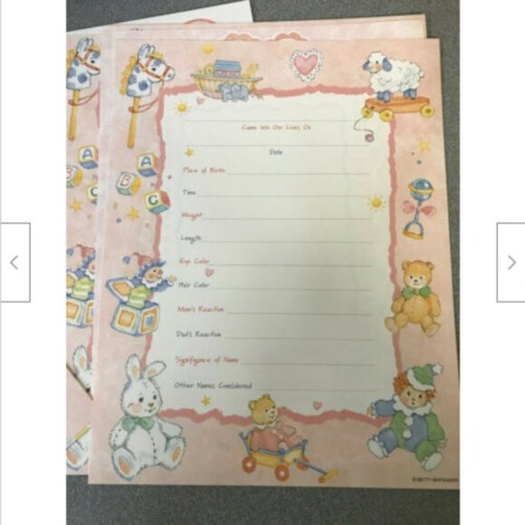 New Pink Baby Girl Scrapbook Pages Betty Whiteaker Infant Memory Journal Book - Picture 3 of 4